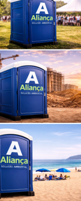 banheiro quimico 3 ambientes aluguel